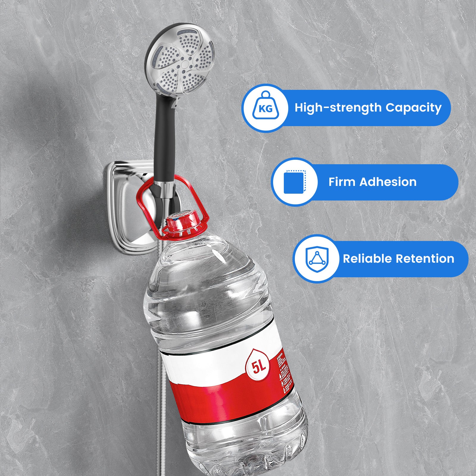 FEELSO No-Drill Shower Head Holder